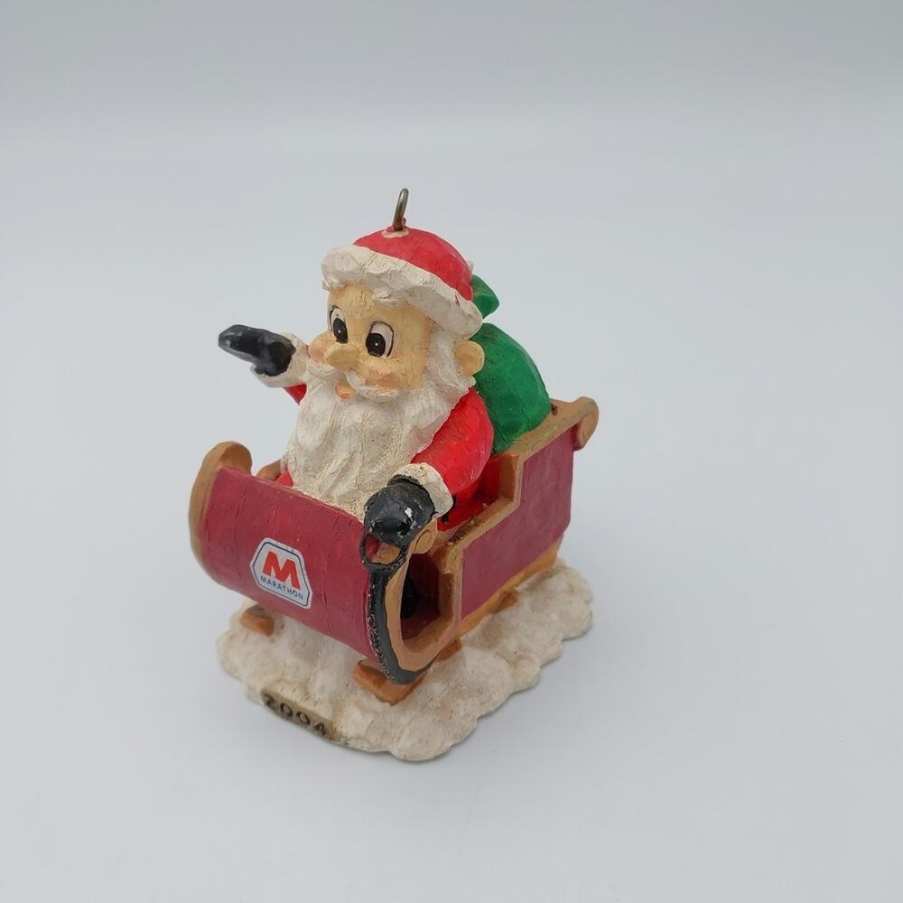 Marathon Limited Edition 2004 Series 4‎ Vintage Santa Christmas Ornament 5 Of 6